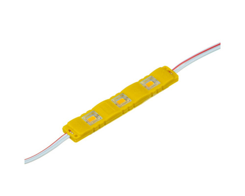 Модуль светодиодный жёлтый 12в smd5730 3LED 1.5Вт герметичный