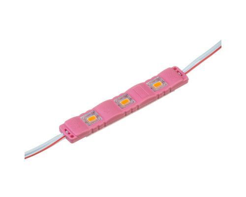 Модуль светодиодный розовый 12в smd5730 3LED 1.5Вт герметичный