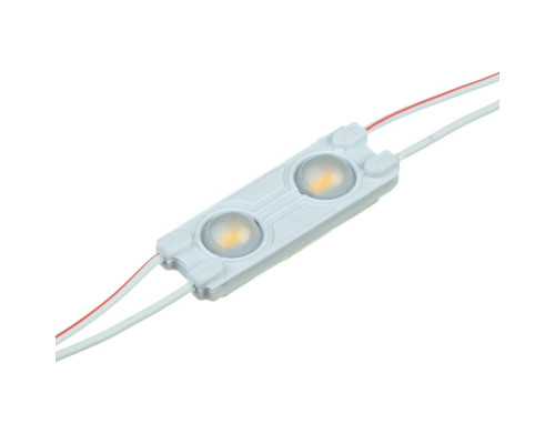 Модуль МТК 12V белый тёплый 2led smd5730 1Вт IP65