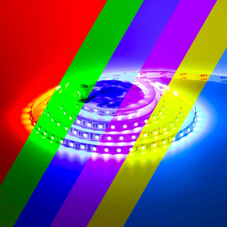 Купить Led лента AVT 24В RGB smd5050 60LED/m IP20, 1м