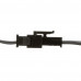 Купить Led коннектор 2pin серый (20см провод) с зажимом (комплект папа + мама)