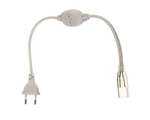 Адаптер питания для круглого неона 220В AVT smd 2835-120 LED/м + коннектор 2pin